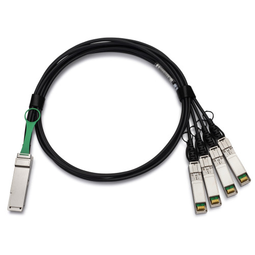 Finisar JG329A 40G QSFP+ to 4x10G SFP+ 1m Direct Attach Copper Splitter Cable